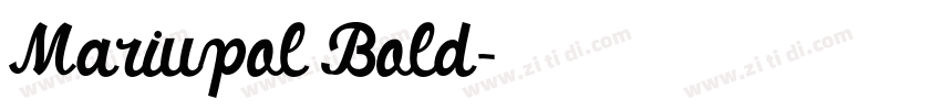 Mariupol Bold字体转换
